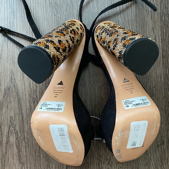 Schutz for Anthropologie - Adneia Leopard Print Heels - Picture 10 of 14